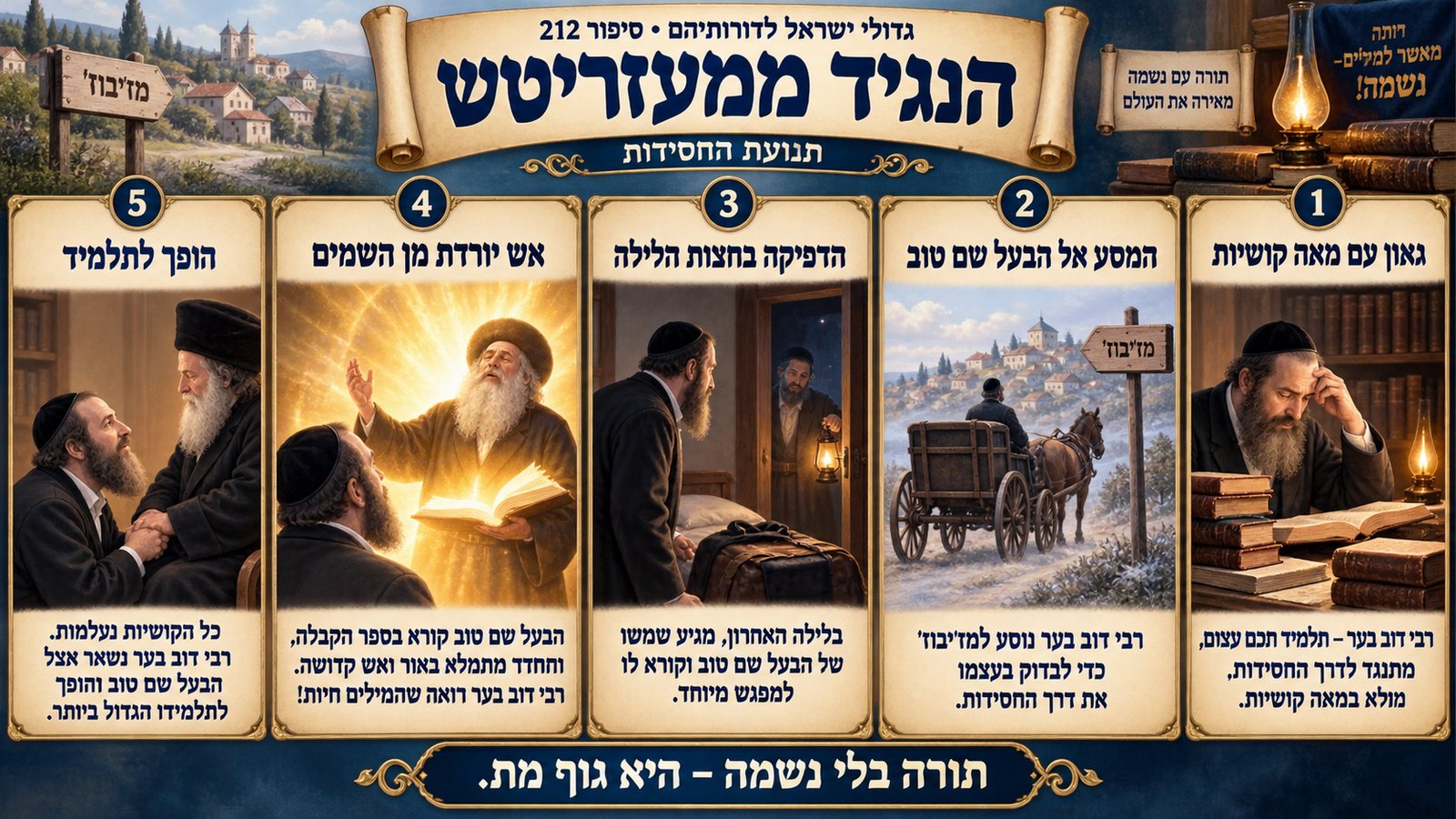 תמונת סיכום — תנועת החסידות: המגיד ממעזריטש